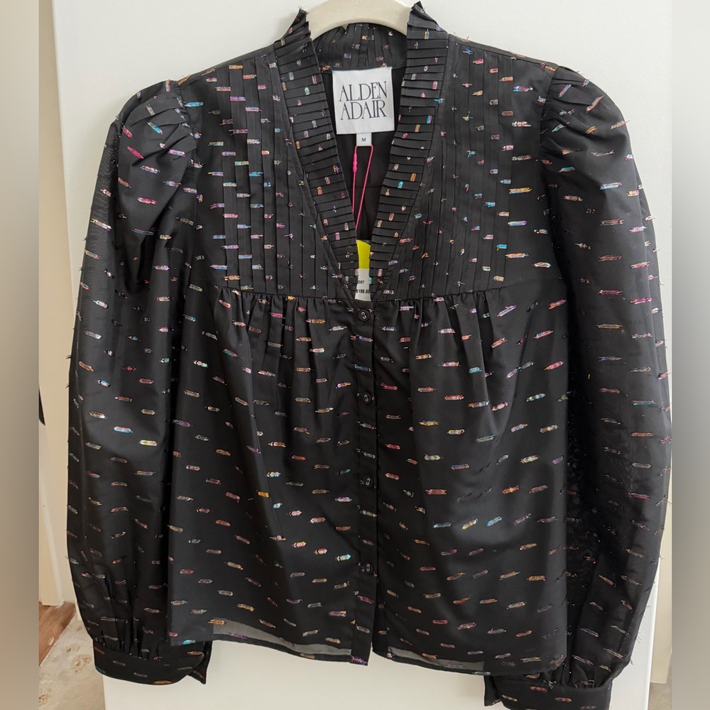 Alden Adair Oliver Top Black Dot